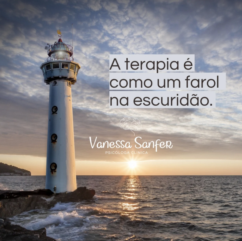 A terapia é como um farol na escuridão